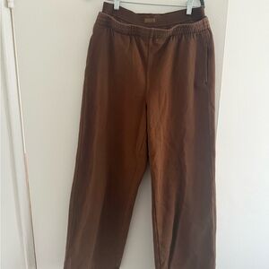 SKIMS COTTON FLEECE OVERSIZED DOUBLE WAISTBAND PANT